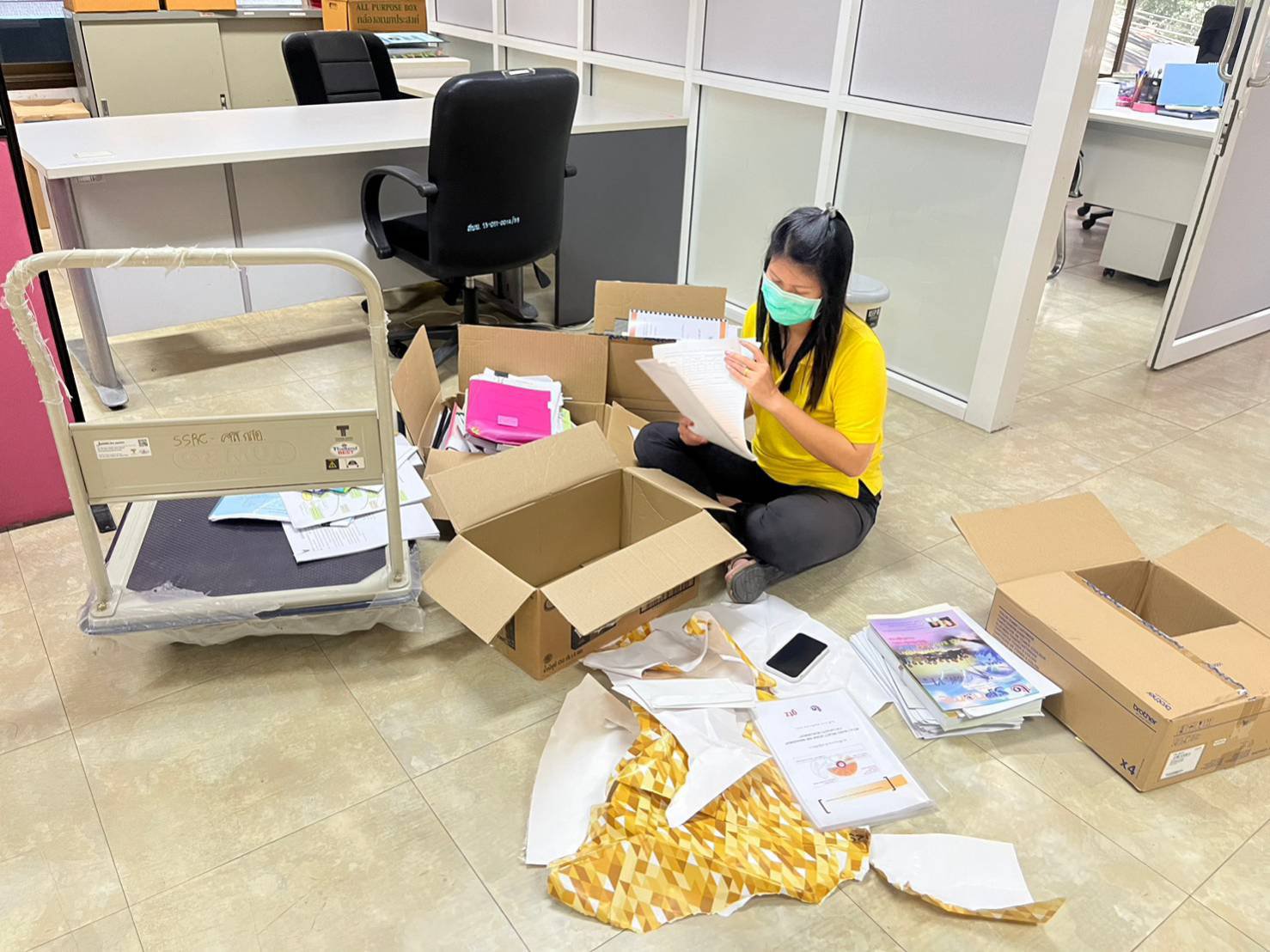 กิจกรรม 5 ส. ศูนย์เทคโนโลยีสารสนเทศและการสื่อสาร กรมส่งเสริมอุตสาหกรรม