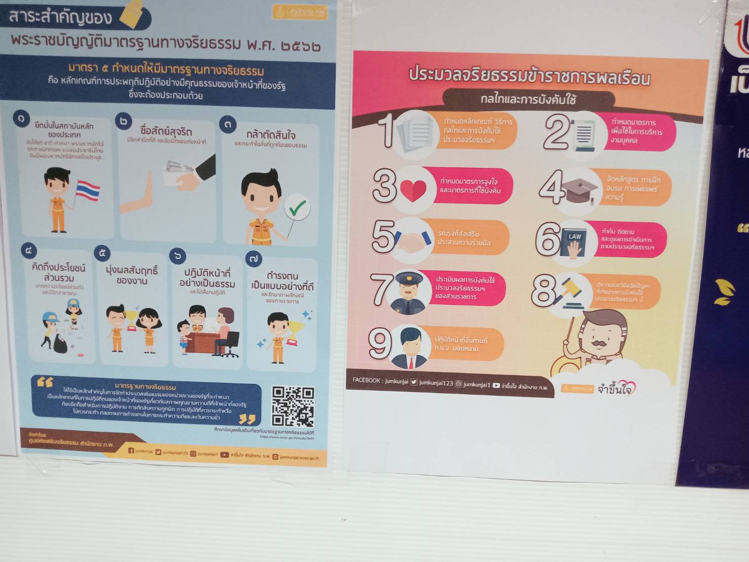 ศส.กสอ. เผยแพร่สื่อประชาสัมพันธ์เกี่ยวกับมาตรฐานทางจริยธรรม ประมวลจริยธรรมข้าราชการพลเรือน และข้อกำหนดจริยธรรม