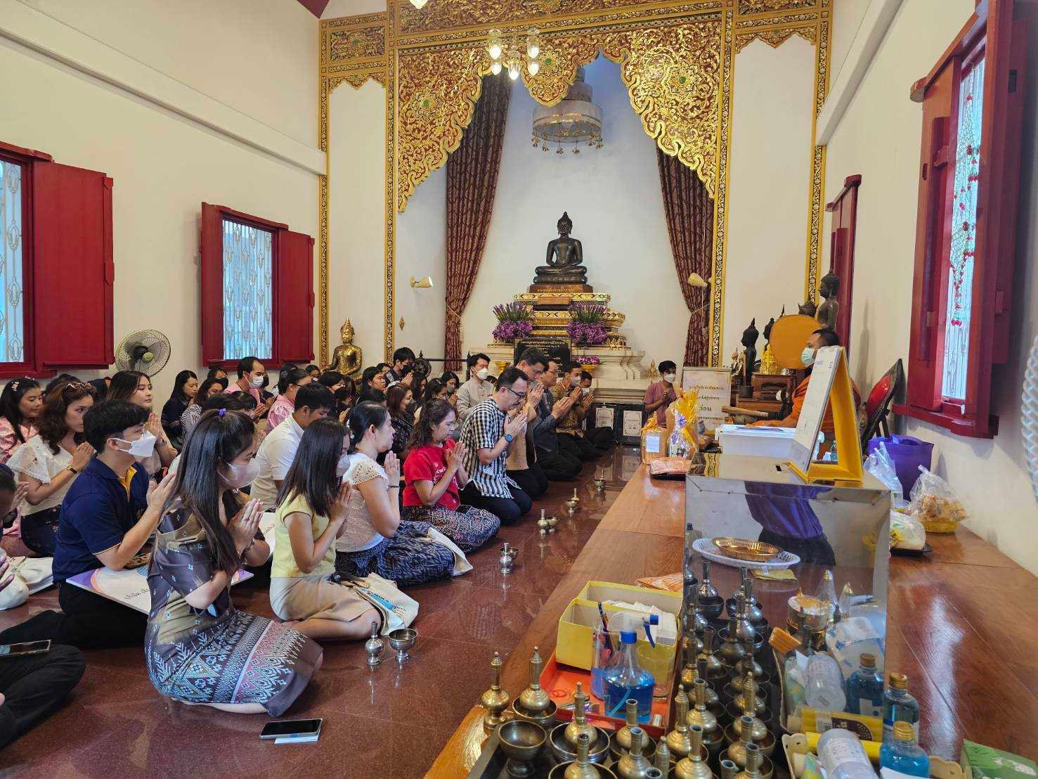 ศส.กสอและกข.กสอ เข้าร่วมกิจกรรมเข้าวัดทำบุญ ณ โรงพยาบาลสงฆ์ เนื่องใน “วันมาฆบูชา”