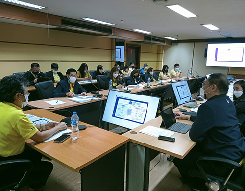 ประชุมคณะผู้บริหารและเจ้าหน้าที่ในสังกัด ศูนย์เทคโนโลยีสารสนเทศและการสื่อสาร กรมส่งเสริมอุตสาหกรรม